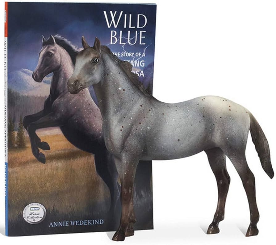 Breyer Wild Blue Horse and Book Set