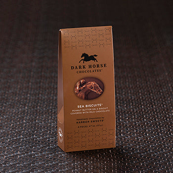 Dark Horse Chocolates - Sea Biscuits with Milk Chocolate - Gable Box