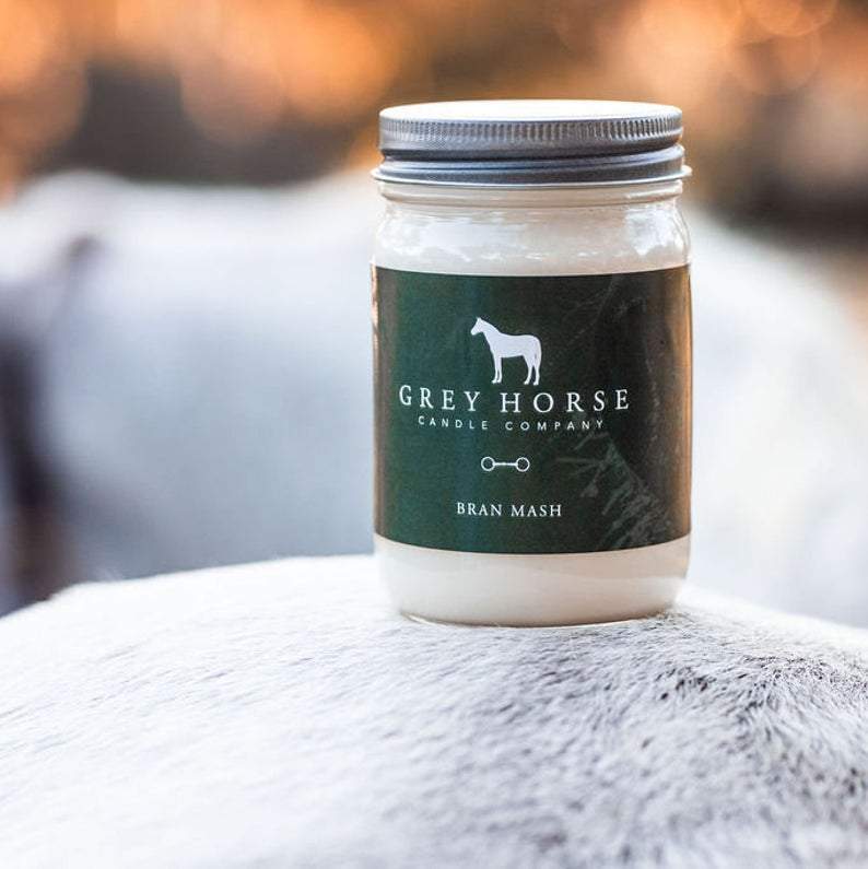 Grey Horse Candle - Bran Mash - jar