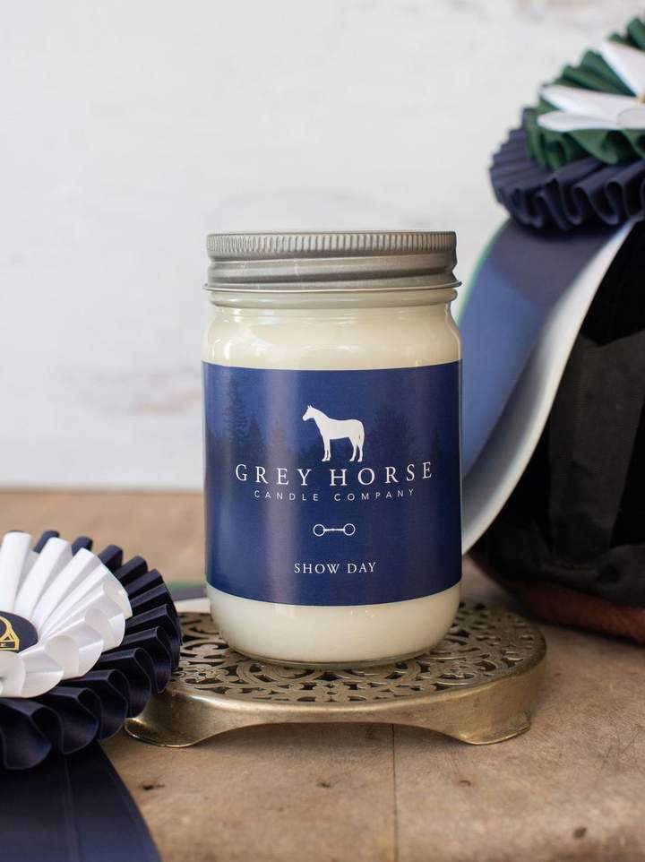 Grey Horse Candle - Show Day - jar